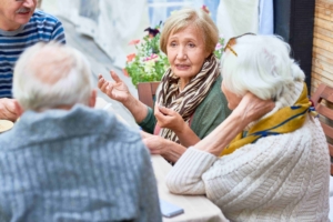 foto van mensen in gesprek